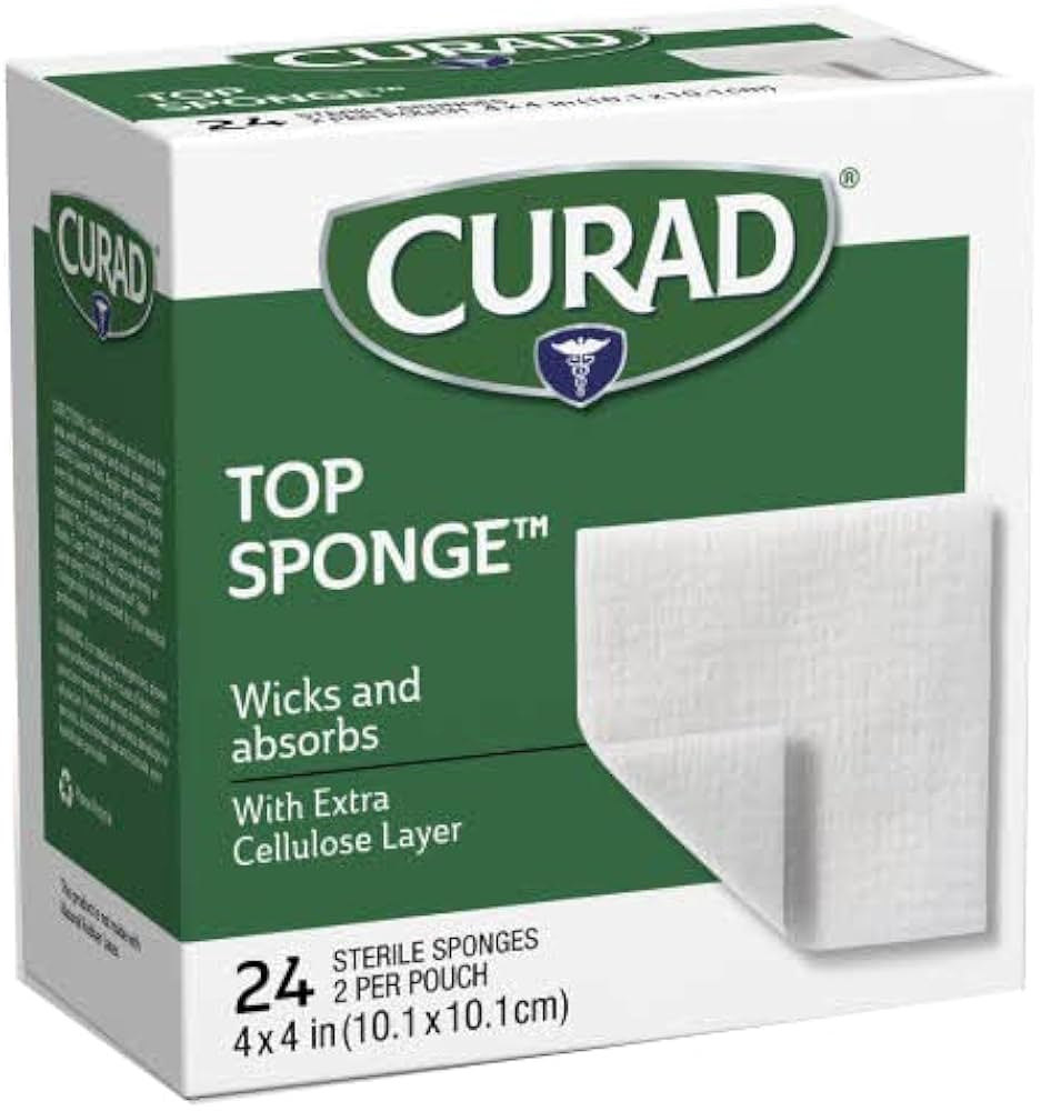 CURAD TOP SPONGE 4"X4" 24
