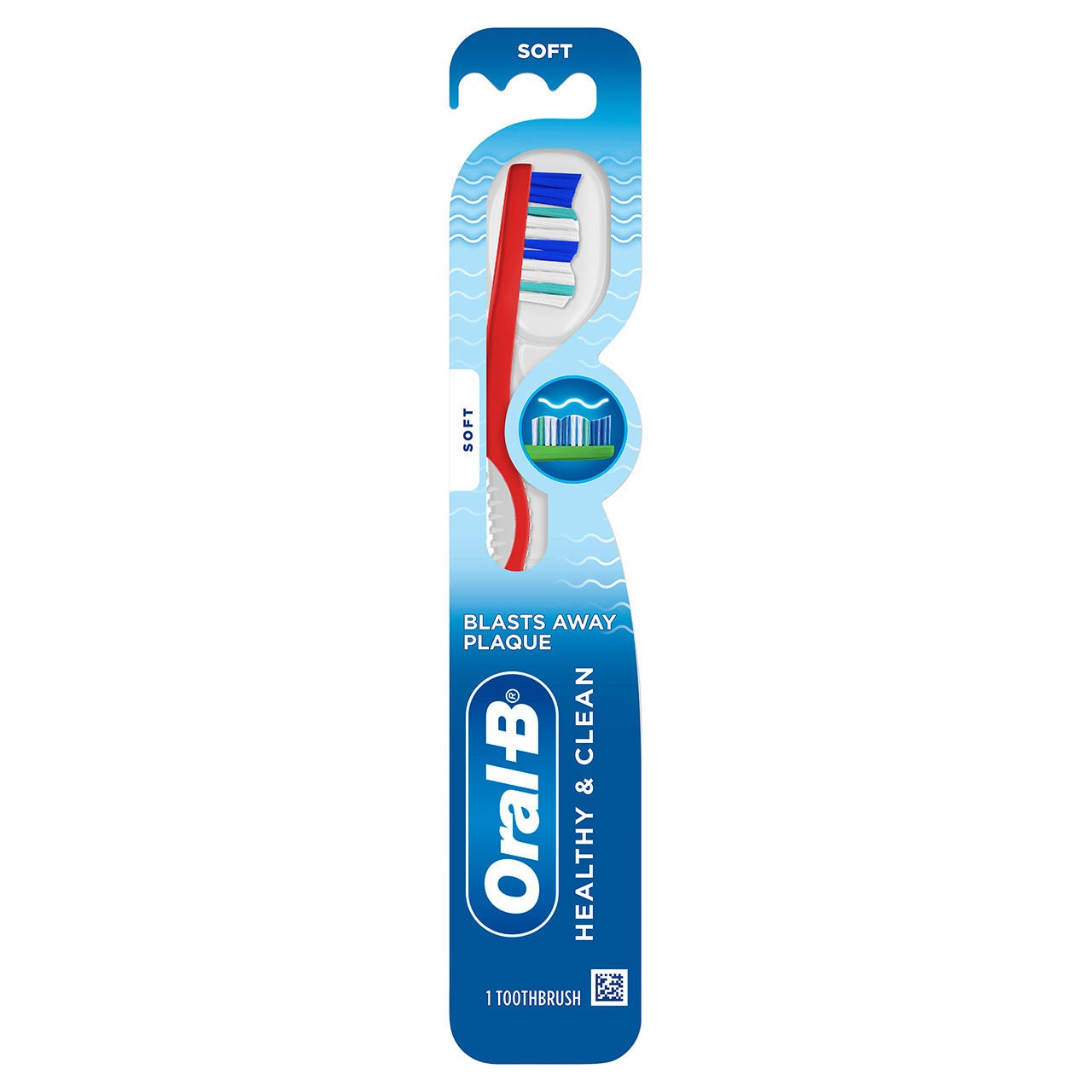 ORAL-B HEALTHY & CLEAN TOOTHBRUSH SOFT 1 CT