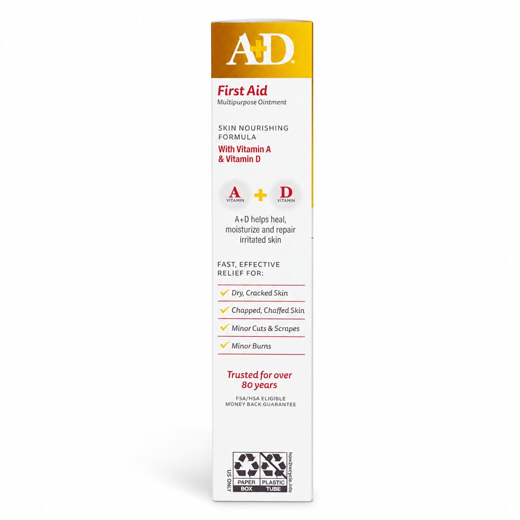A+D First Aid Multipurpose Ointment 1.5oz | Antibacterial, Anti-inflammatory, Promotes Wound Healing | A+D First Aid Multipurpose Ointment 1.5oz