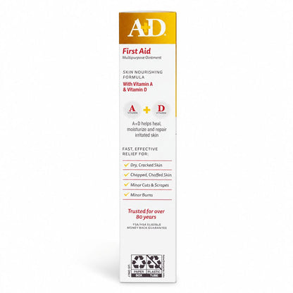 A+D First Aid Multipurpose Ointment 1.5oz | Antibacterial, Anti-inflammatory, Promotes Wound Healing | A+D First Aid Multipurpose Ointment 1.5oz