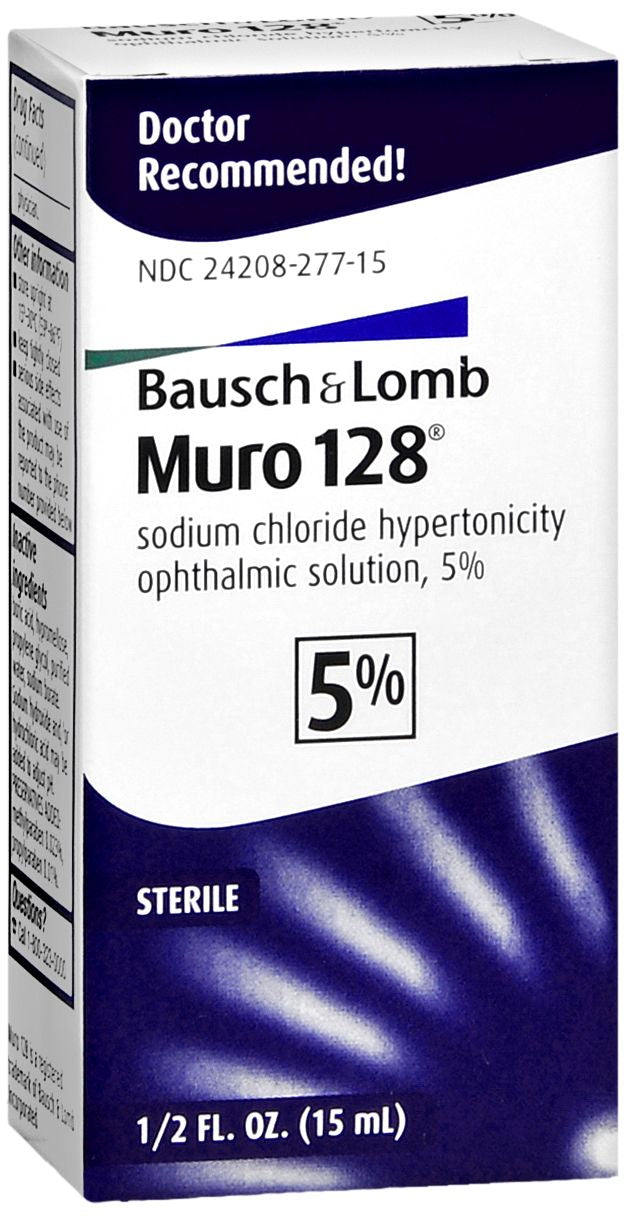 Muro-128 5% Sodium Chloride Hypertonicity Ophthalmic Solution Drops, 15mL , DROPS