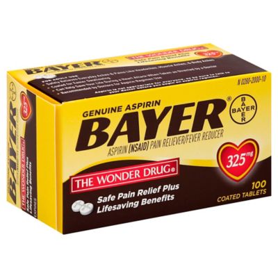 Bayer Genuine Aspirin 325mg Coated Tablets 100 ct