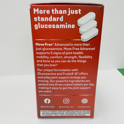 Move Free Advanced Glucosamina Condroitina 120 Cápsulas | Con MSM Ácido Hialurónico Salud Articular | Glucosamine Chondroitin MSM 120ct