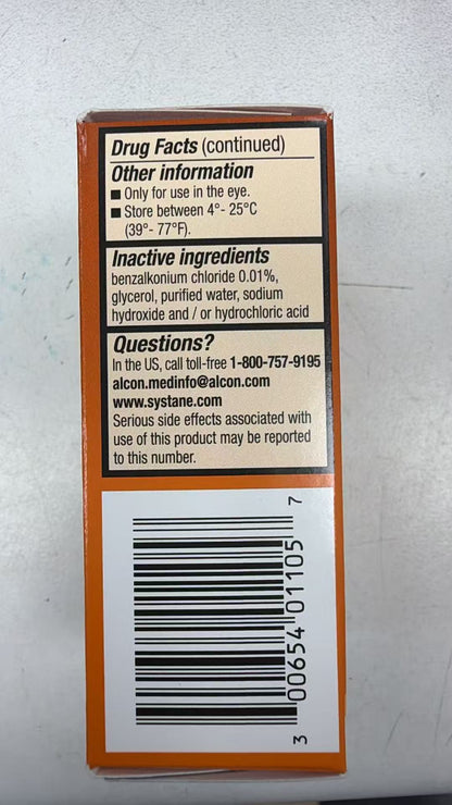Systane Zaditor 抗组胺止痒滴眼液 5mL | 酮替芬0.035% 持续12小时 | Antihistamine Eye Drops 30-Day