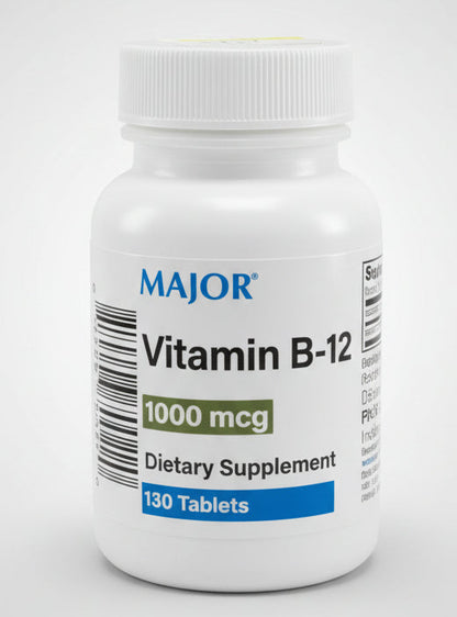 Major Vitamin B12 100mcg 130 Tablets