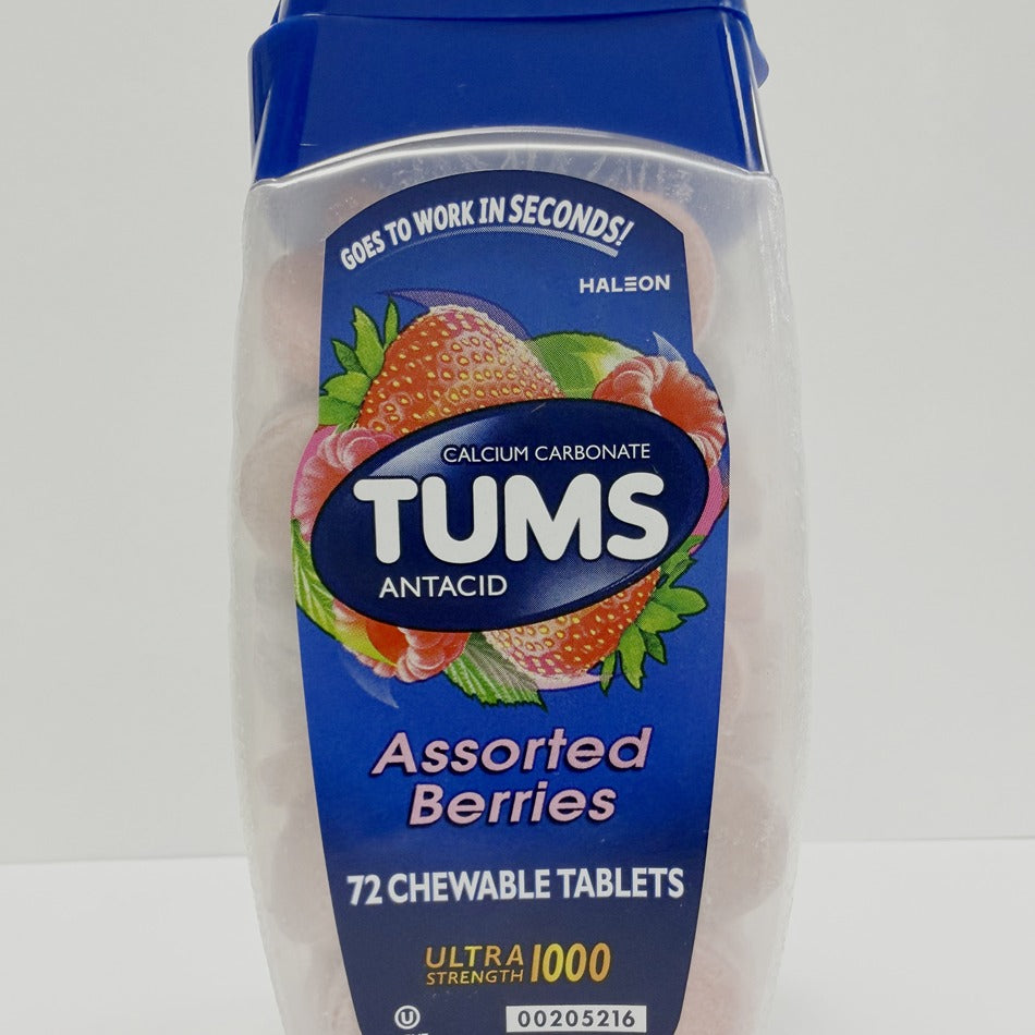 TUMS Assorted Berries Chewable Tablets 72 Count