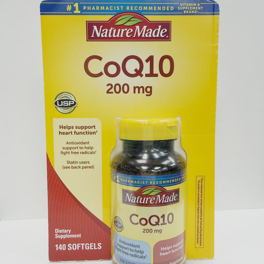 Nature Made CoQ10 200mg 140 Softgels