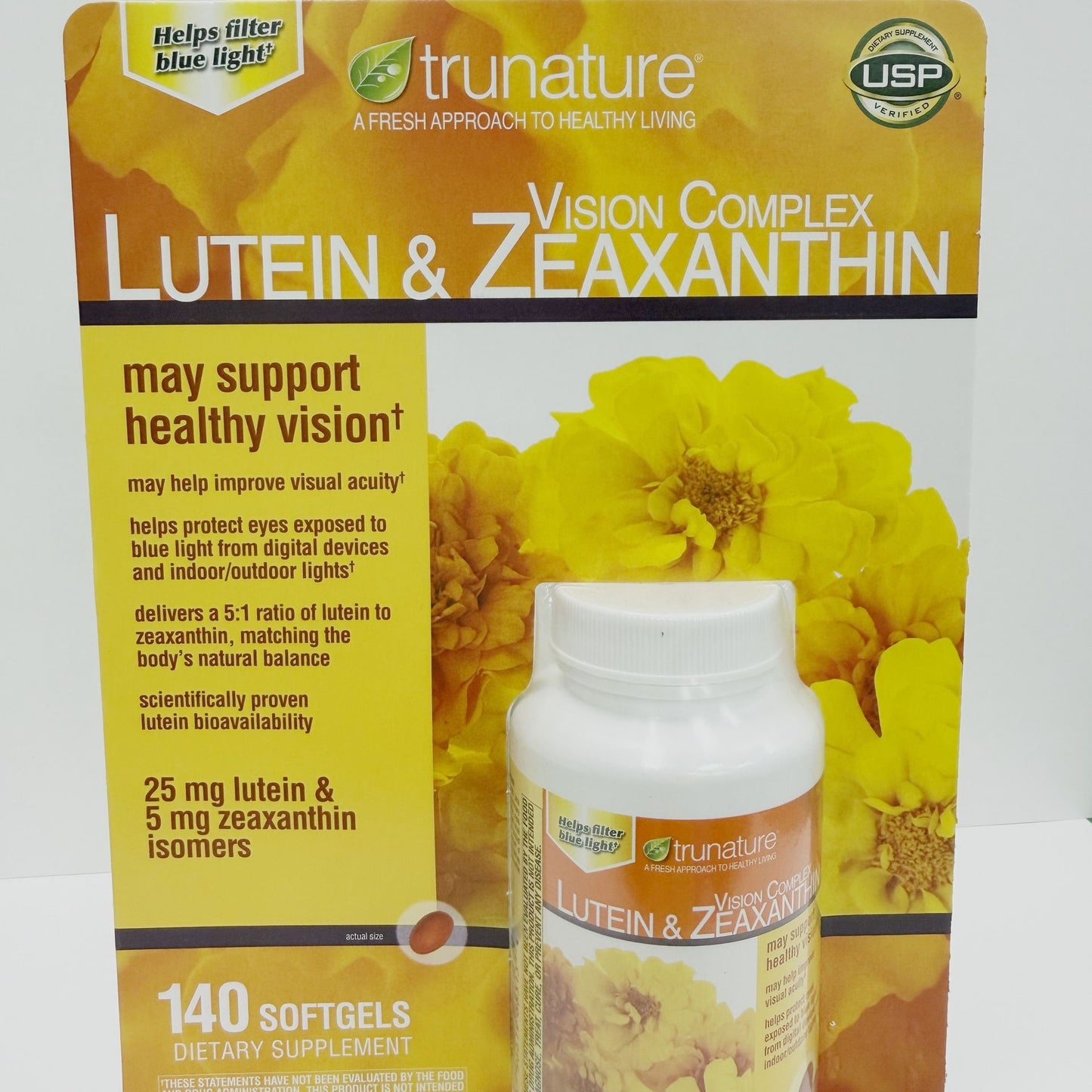 trunature Lutein  Zeaxanthin 25mg 140 Softgels