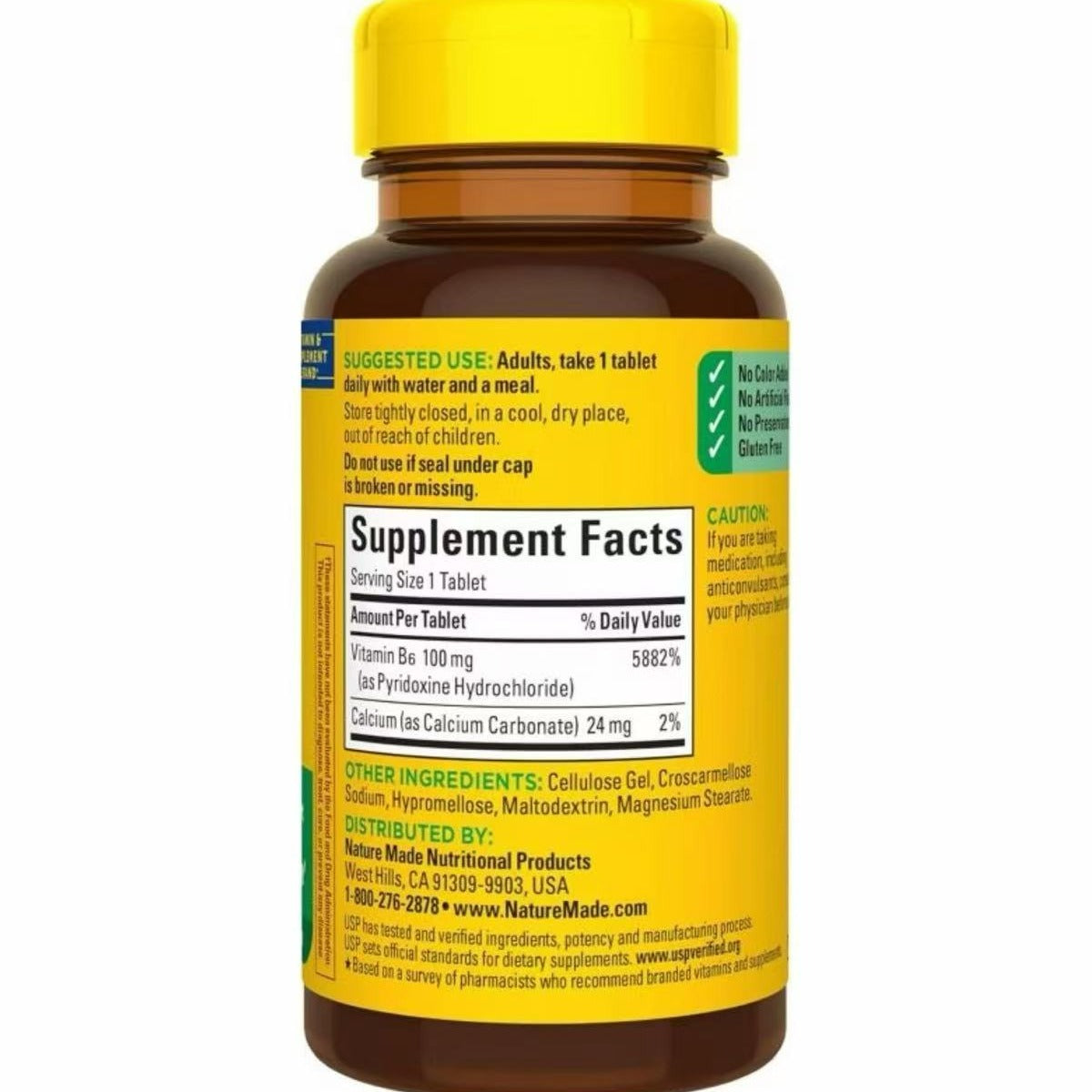 Nature Made B6 100 mg