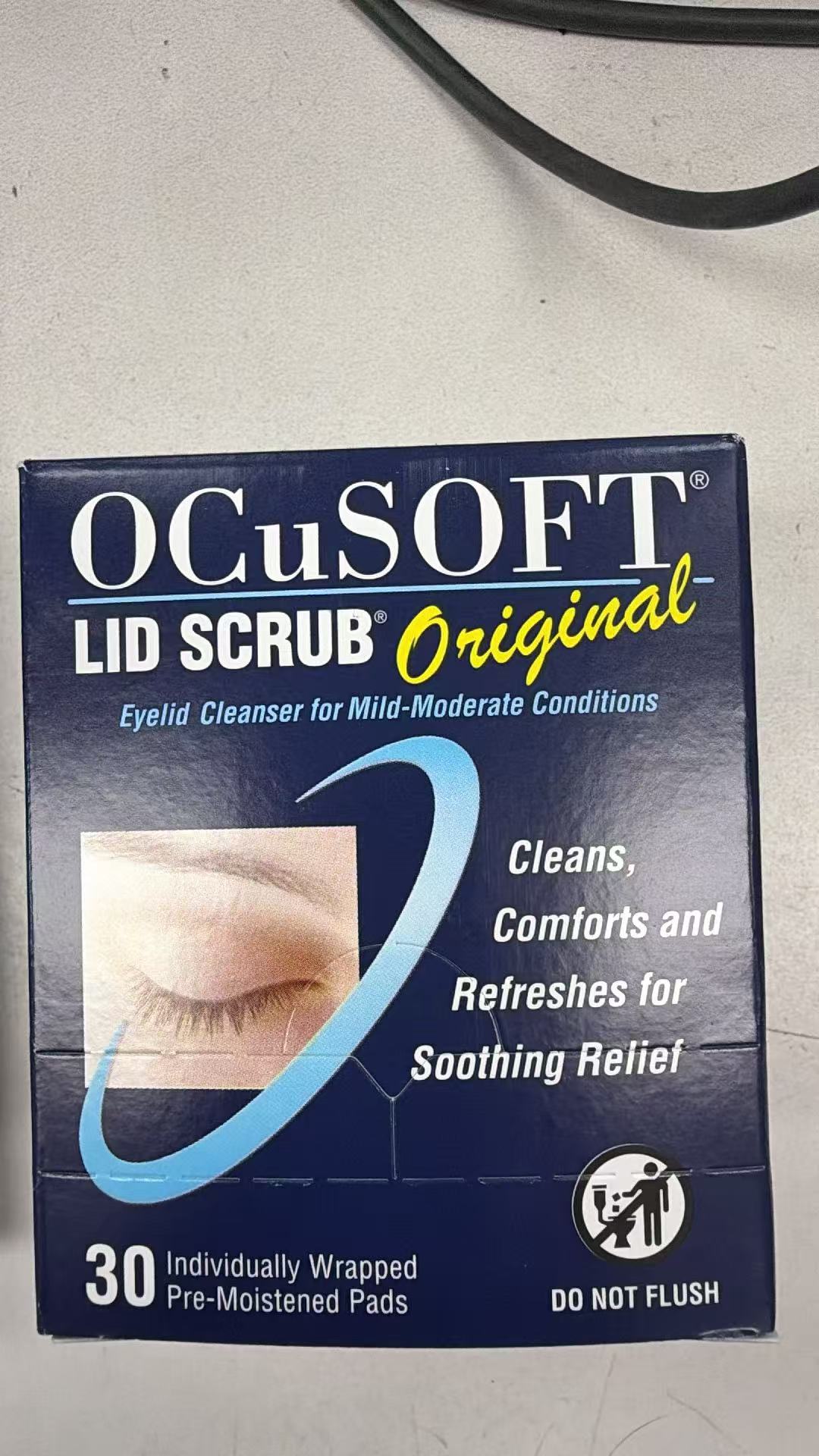 OCuSOFT Lid Scrub Original 眼睁清洁湿巾 30片 | 轻中度眼睑问题专用 | Eyelid Cleanser 30ct