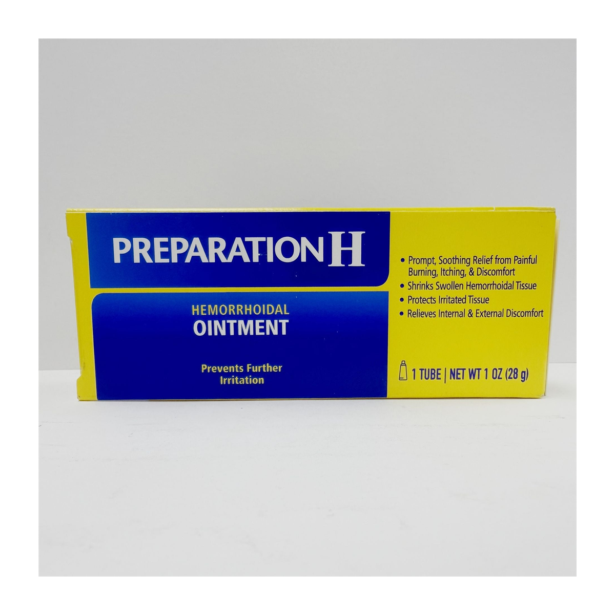 Preparation H® 痔疮缓解膏 28g | 凡士林+盐酸苯肾上腺素配方 快速缓解痔疮 OTC
