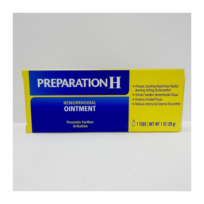 Preparation H® 痔疮缓解膏 28g | 凡士林+盐酸苯肾上腺素配方 快速缓解痔疮 OTC