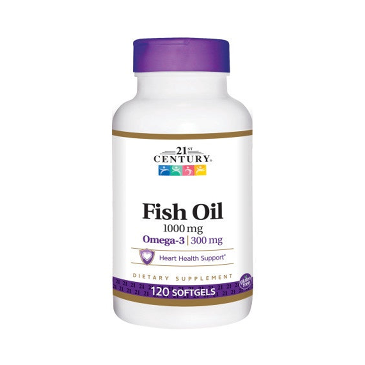 21st Century Omega-3 Fish Oil 1000mg - 120 Softgels