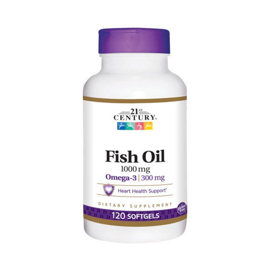21st Century Omega-3 Fish Oil 1000mg - 120 Softgels