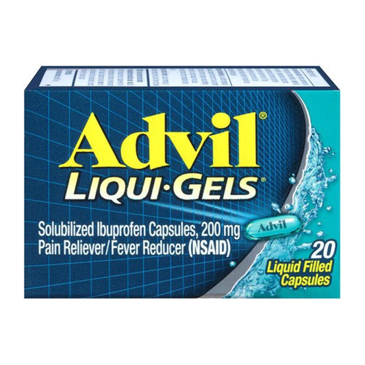 Advil Liqui-gels Pain Reliever/fever Reducer Liquid Filled 20 Capsules
