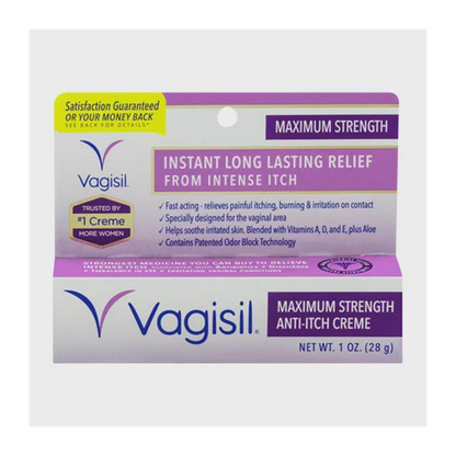 Vagisil Maximum Strength Anti-Itch Creme | 外阴止痒乳膏 最大强度 | 1 oz
