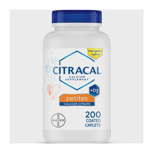 Citracal Petites Calcium Citrate + D3 | 小片型柠檬酸钙+D3 | 200 Caplets