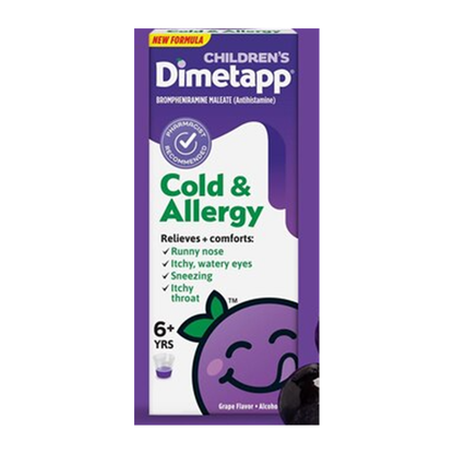 Children's Dimetapp Cold & Allergy | 儿童感冒过敏口服液 葡萄味 | 4 fl oz