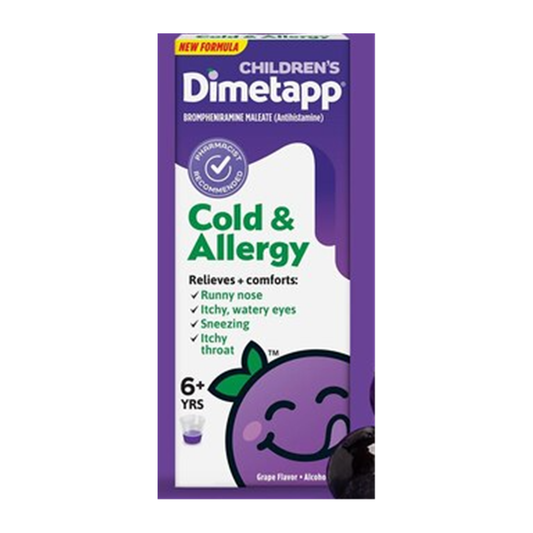 Children's Dimetapp Cold & Allergy | 儿童感冒过敏口服液 葡萄味 | 4 fl oz