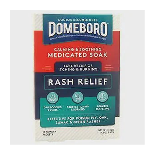 Domeboro Medicated Soak | 皮疹舒缓浸泡粉包 | 12 Packets