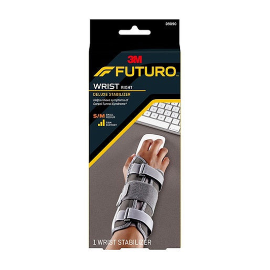 Futuro Wrist Stabilizer, Deluxe, Right Hand, Firm Stabilizing Support, S-M