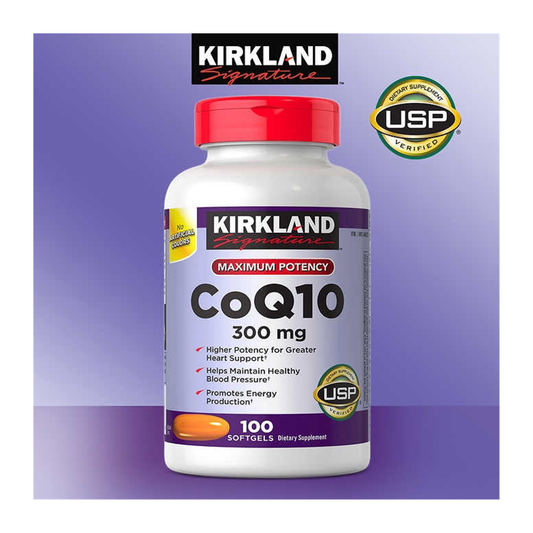 Kirkland Signature CoQ10 300mg | 辅酶Q10软胶囊 | 100 Softgels