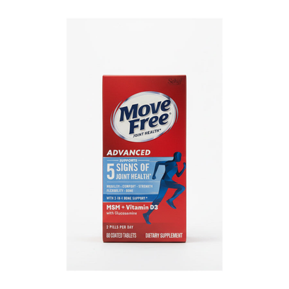 Move Free Advanced + MSM + Vitamin D3 | 氨糖MSM+D3关节营养片 | 80 Tablets