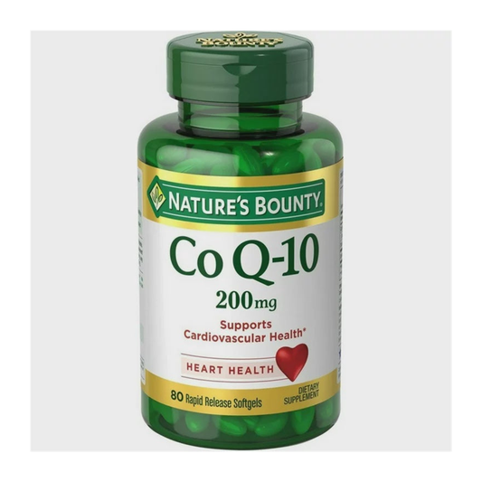 Nature's Bounty Co Q-10 200mg | 辅酶Q10软胶囊 | 80 Softgels