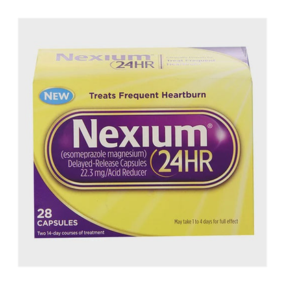 Nexium 24HR Esomeprazole 20mg | 艾司奥美拉唑24小时抑酸胶囊 | 28 Capsules