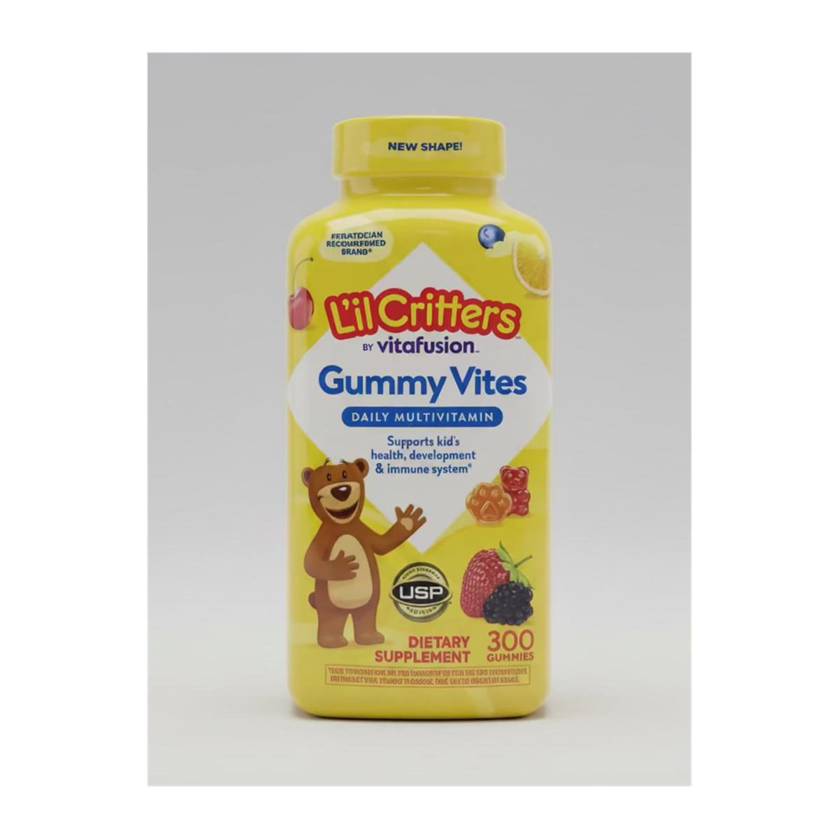 L'il Critters Gummy Vites Kids Multivitamin | 儿童复合维生素软糖 | 300 Gummies