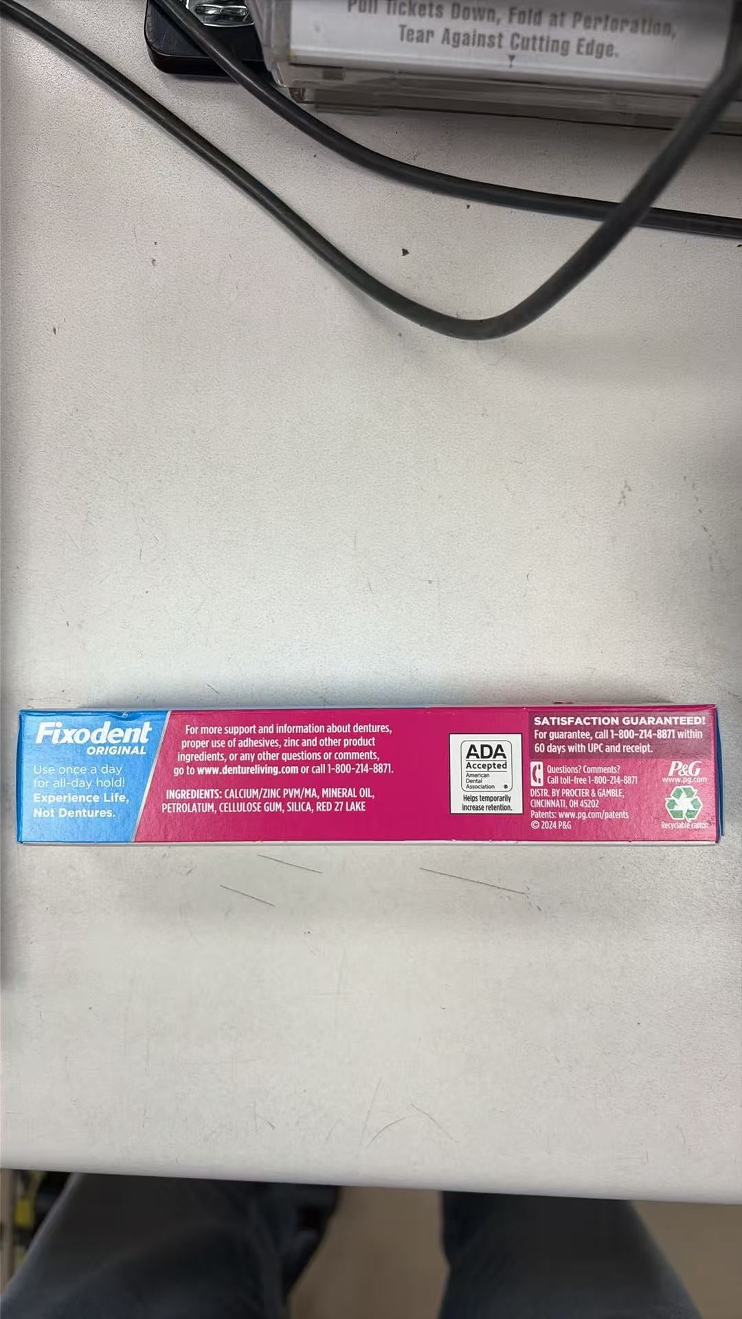 Fixodent Complete Original 假牙粘合膏 2.4oz | 全口局部假牙固定 牙医推荐 | Denture Adhesive Cream 68g