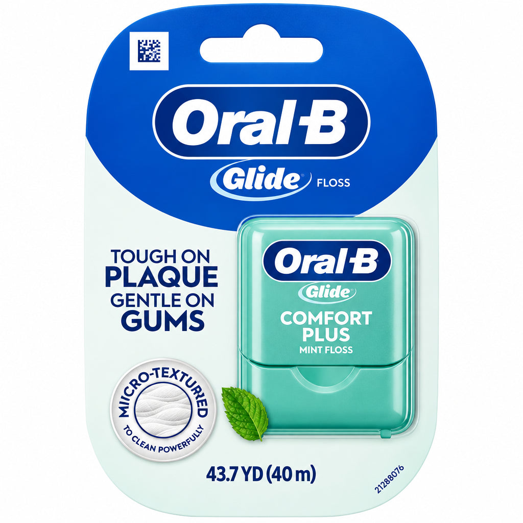 Oral-B Glide 薄荷味牙线 | 日常牙缝清洁 | Comfort Glide Mint Floss