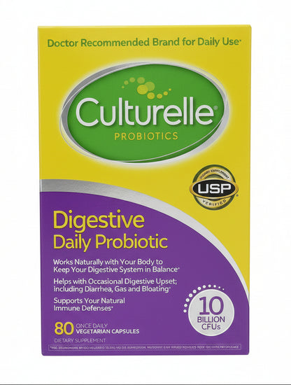 Culturelle® 每日消化益生菌胶囊 80粒 | LGG菌株 100亿CFU 肠道健康