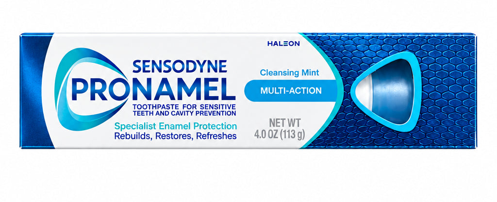 Sensodyne 舒适达 Pronamel 多效护理牙膏 4 oz | 牙釉质保护·清洁薄荷 | Multi-Action Cleansing Mint
