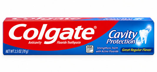 Colgate 高露洁含氟防蛀牙膏 70克 | 经典口味·牙齿保护 | Cavity Protection Toothpaste 2.5 oz
