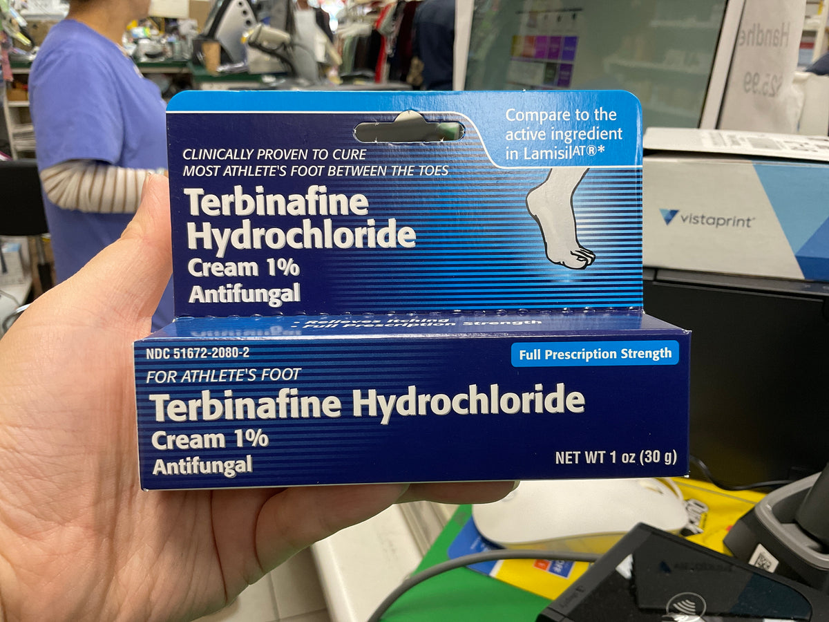 Terbinafine Hydrochloride Cream 1% Antifungal - 1 oz (30gm)