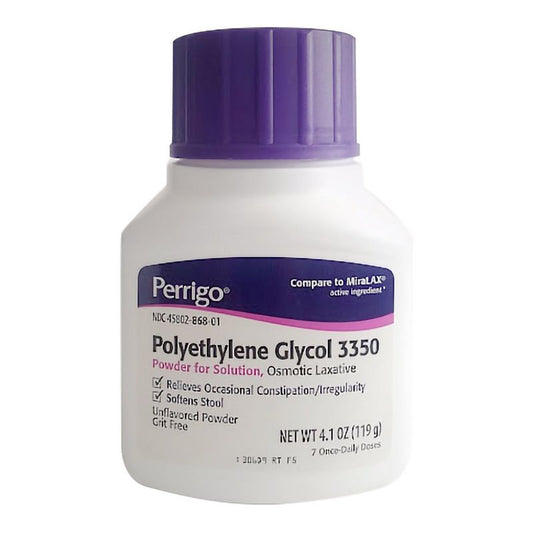 Perrigo Polyethylene Glycol 3350 聚乙二醇粉 4.1 oz（119g）7次用量