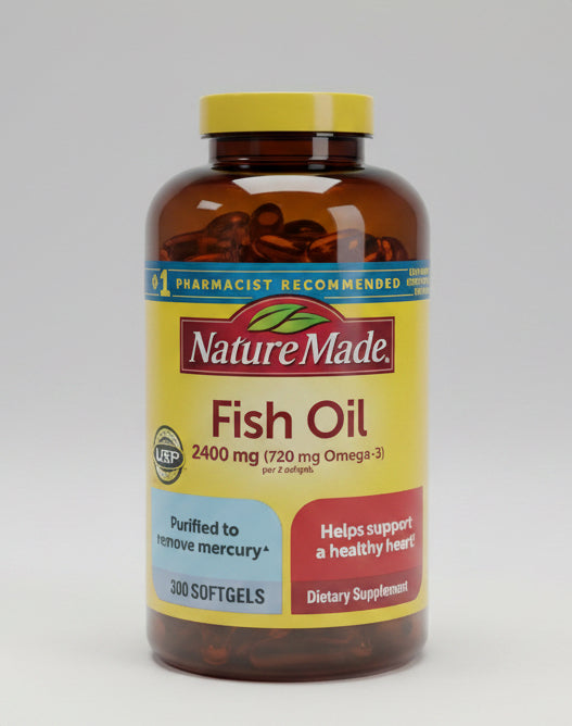 Nature Made Fish Oil 2400mg - 300 Softgels
