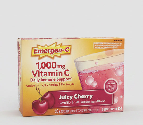 Emergen-C Raspberry Drink Mix - 30 count, 0.32 oz each