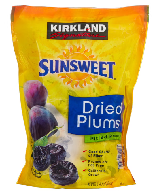 Sunsweet Whole Dried Plums by Kirkland Signature – 3.5 lbs