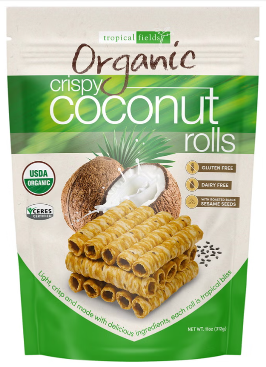 Tropical Fields Organic Crispy Coconut Rolls, 11 oz