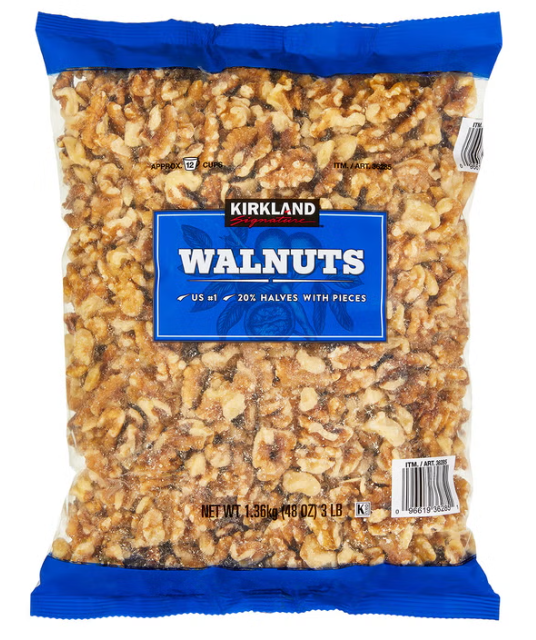 Kirkland Signature Walnut Halves & Pieces, 3 lbs (48 oz)
