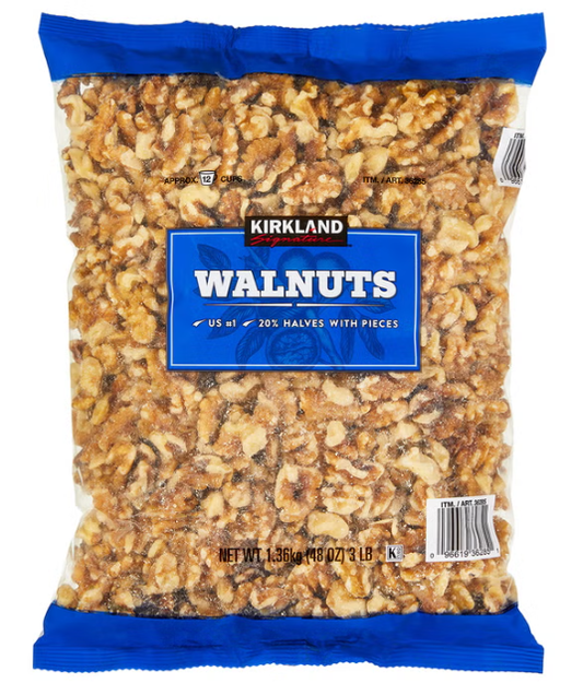 Kirkland Signature Walnut Halves & Pieces, 3 lbs (48 oz)