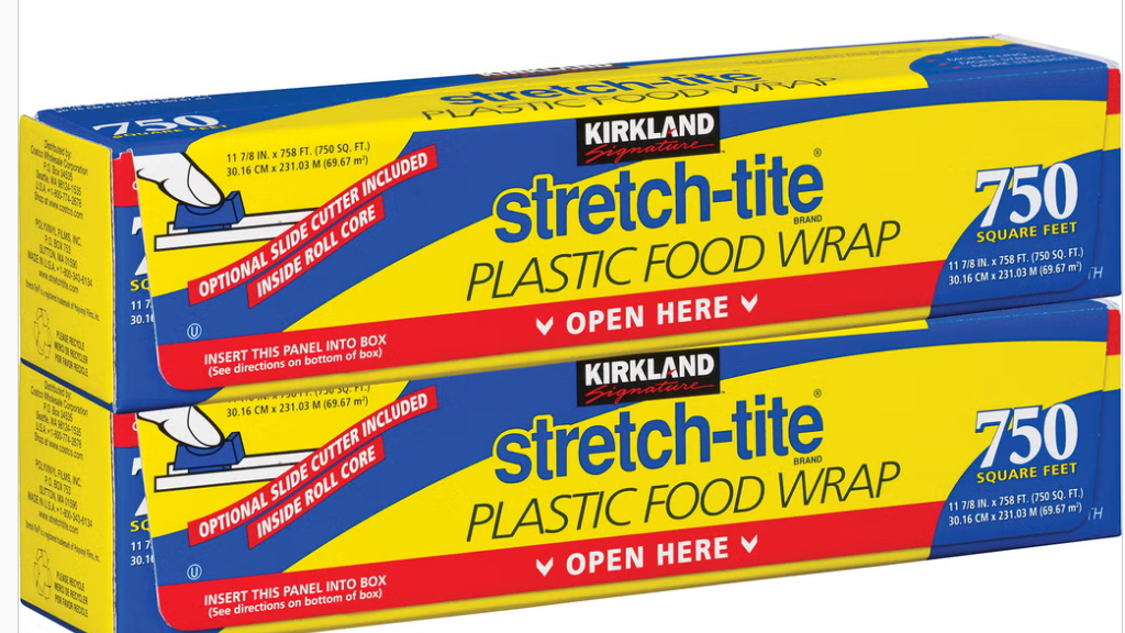 Kirkland Signature Stretch-Tite Plastic Food Wrap, 11 7/8 in x 758 ft