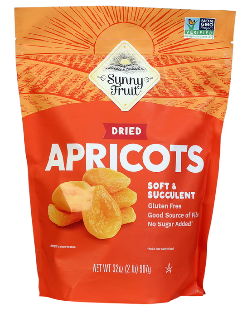 Sunny Fruit Dried Apricots, 32 oz