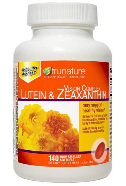 trunature 叶黄素玉米黄质软胶囊 140粒 | 视力营养支持 | Vision Complex Lutein & Zeaxanthin 140 Softgels