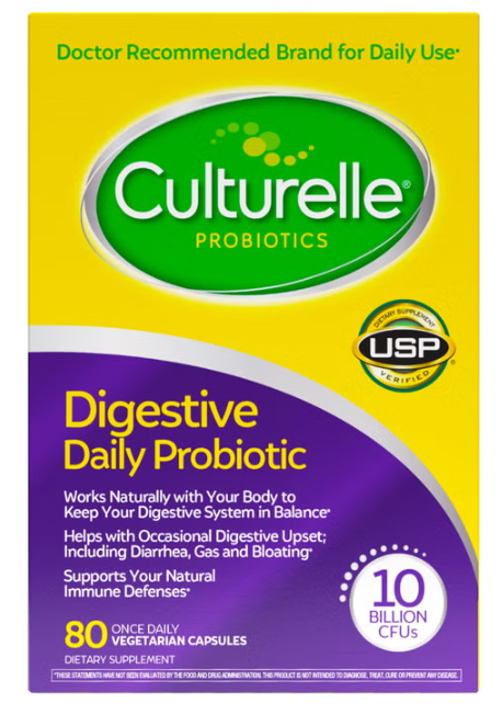 Culturelle 康萃乐日常消化益生菌 80粒 | 100亿CFU·素食胶囊 | Digestive Daily Probiotic 80 Capsules