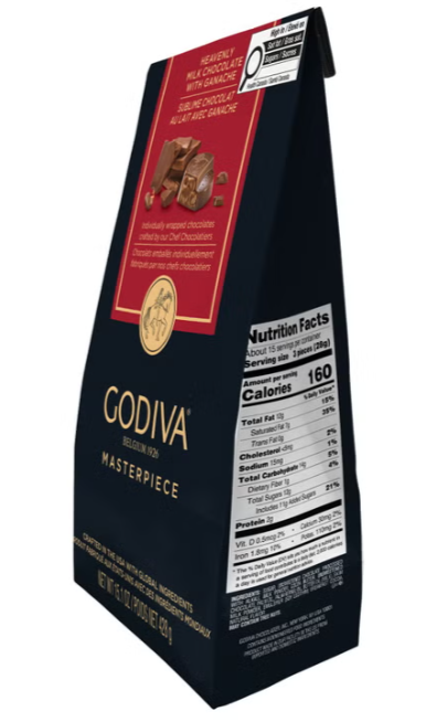 Godiva Masterpiece Milk Chocolate Ganache, 15.1 oz