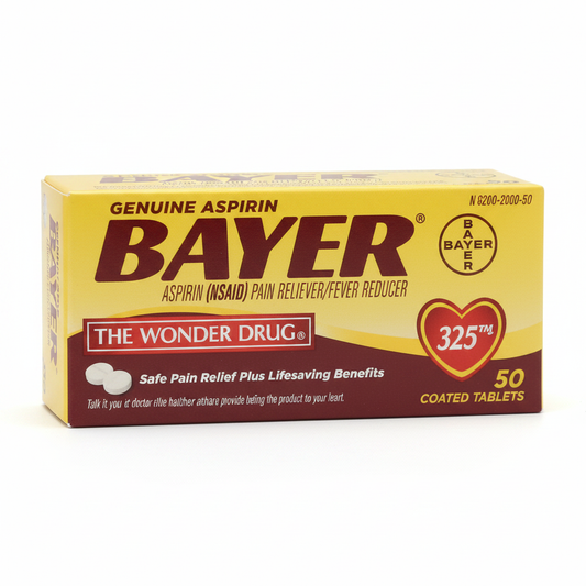 Bayer Aspirin 白底产品图