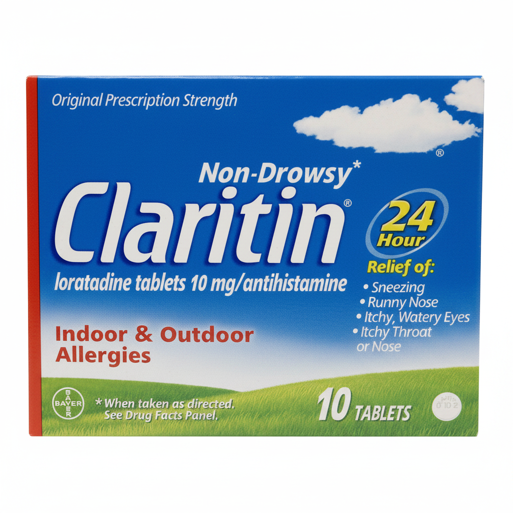 Claritin白底电商图